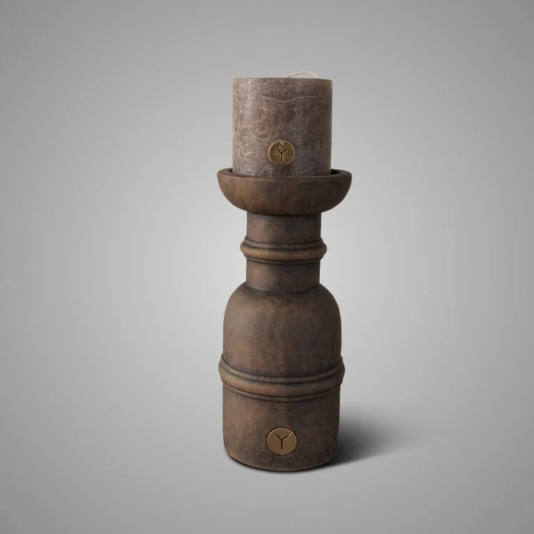 BRYNXZ kandelaar Something special Majestueus Small - Bruin D.14, H24