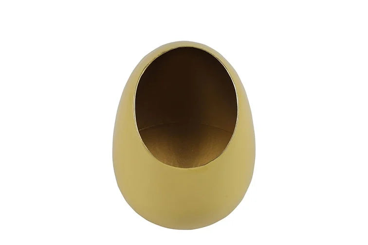 Countryfield Theelichthouder ei ro Madras M 15x9 - Geel
