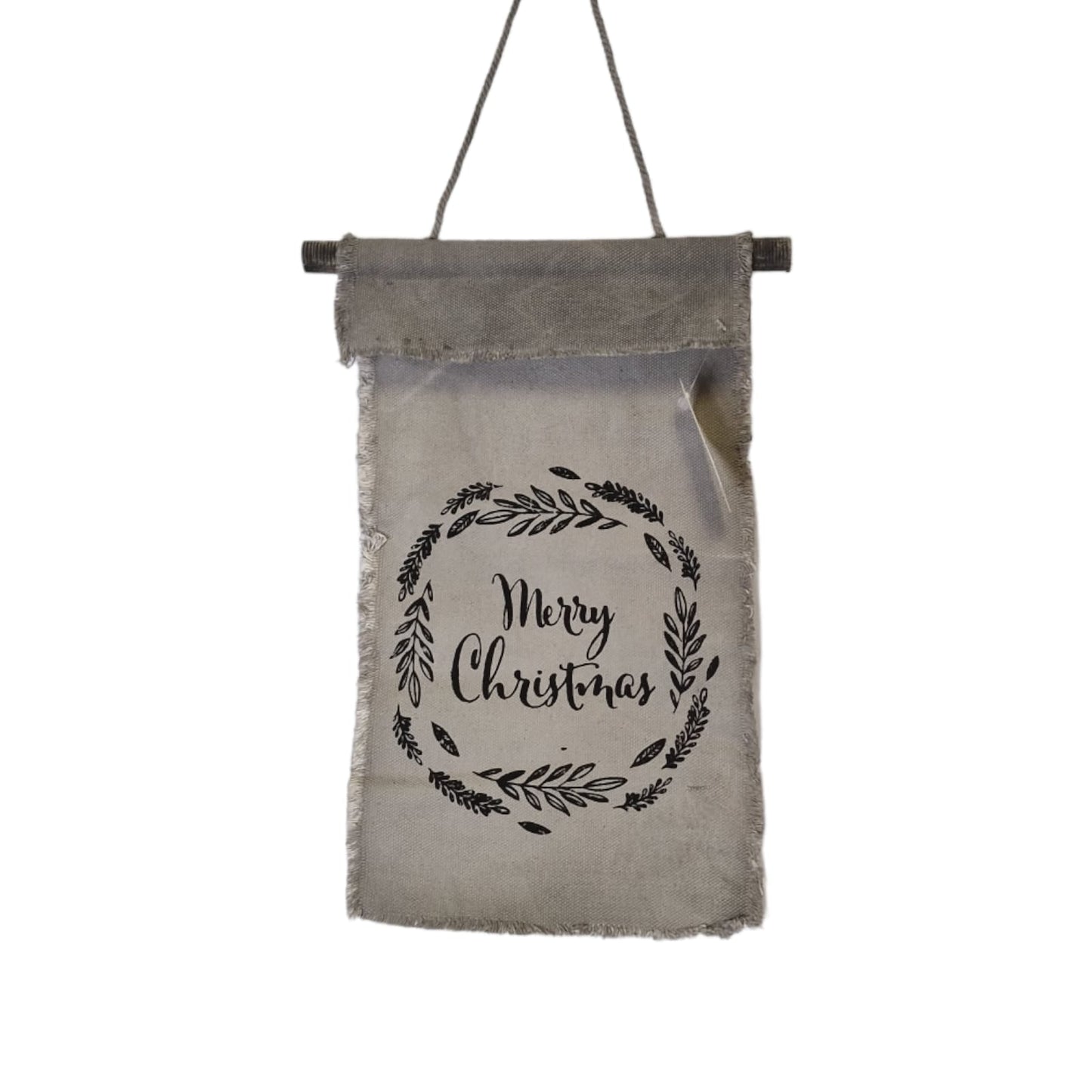 Linnen Wanddoek Merry Christmas - 32x22