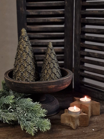 BRYNXZ  X-Tree met bladeren Majestueus Vintage - Brown    D.11-9 H.21-16