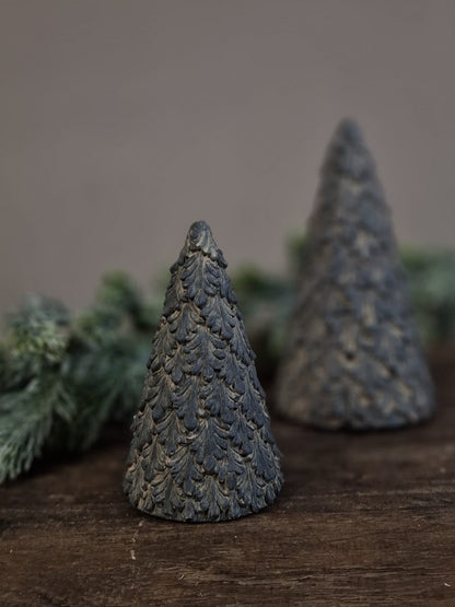 BRYNXZ X-Tree met bladeren Majestueus Vintage - Grijs    D.11-9 H.21-16