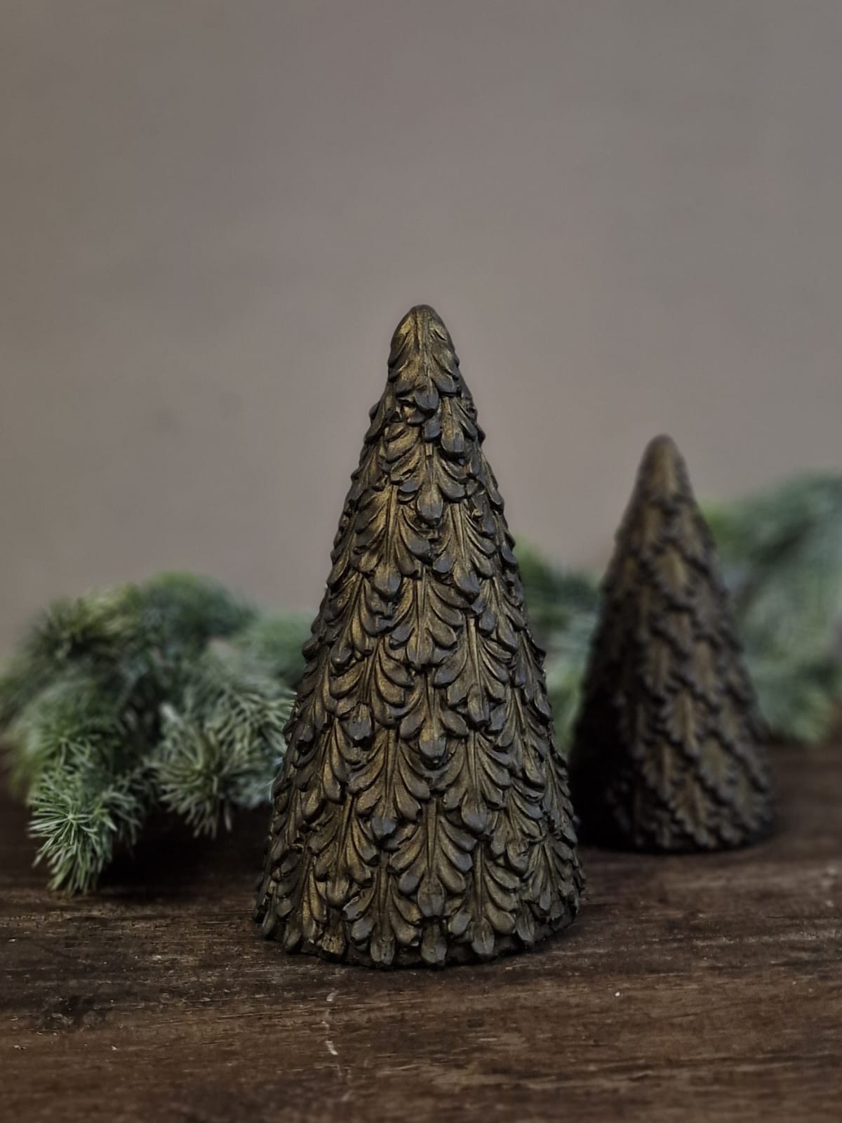 BRYNXZ  X-Tree met bladeren Majestueus Vintage - Brown    D.11-9 H.21-16