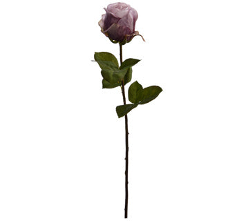 SINGLE ROSE BUD 56CM LAVENDER