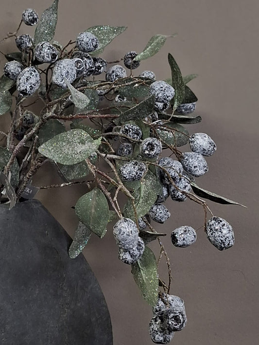Silk-ka Eucalyptus tak ijs 66cm - Zwart