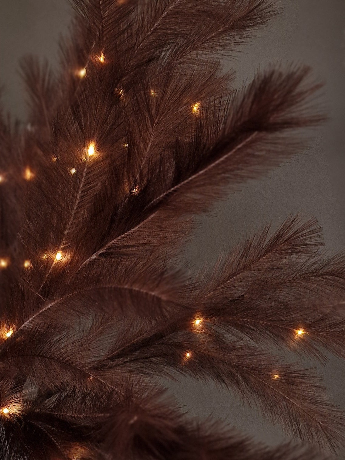 Feather takken met licht- bruin 110 cm