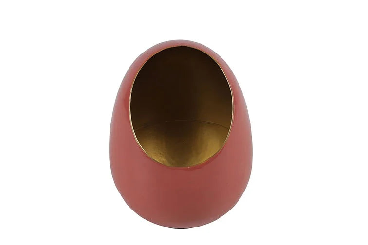 Countryfield Theelichthouder ei ro Madras M 15x9 - Roze