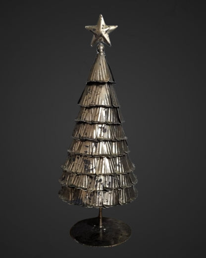 Ijzeren kerstboom op standaard - Gold