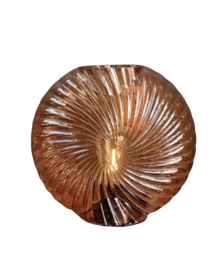 Tafellamp Led milado glas - Perzik