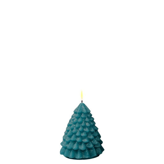 Led kaars christmas tree Petrol - 8.5x11.5